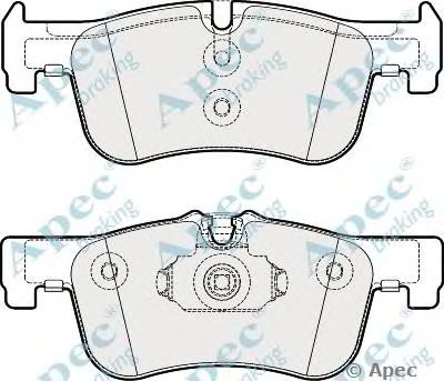 APEC BRAKING pad1876 -  Комплект тормозных колодок, дисковый тормоз